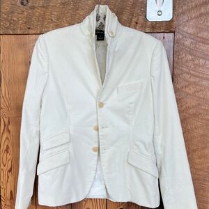Ralph Lauren Cream Corduroy Blazer - Off-White Tailored Jacket